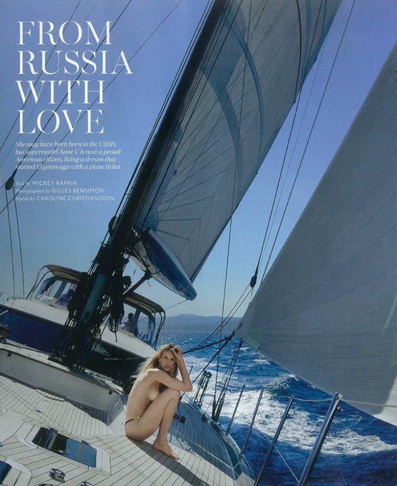 Anne Vyalitsyna hits the high seas for the sexy shoot