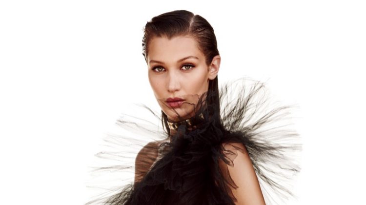 Bella Hadid Stuns in Black Gowns for Vogue Japan Spread