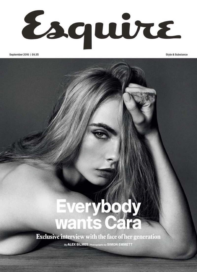 Cara Delevingne on Esquire UK September 2016 Cover