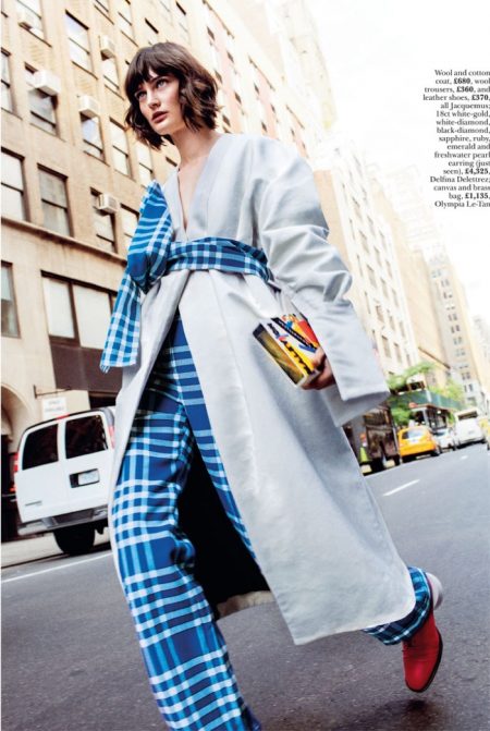 Sibui Nazarenko Models Colorful Street Style for Marie Claire UK
