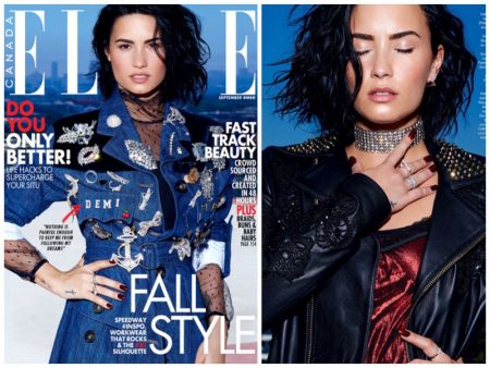 Demi Lovato Serves Rocker Chic Vibes for ELLE Canada Demi Lovato Serves Rocker Chic Vibes for ELLE Canada