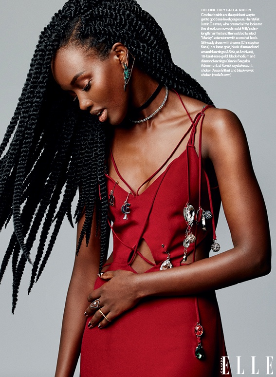 Elle Canada's September issue features black hairstyles