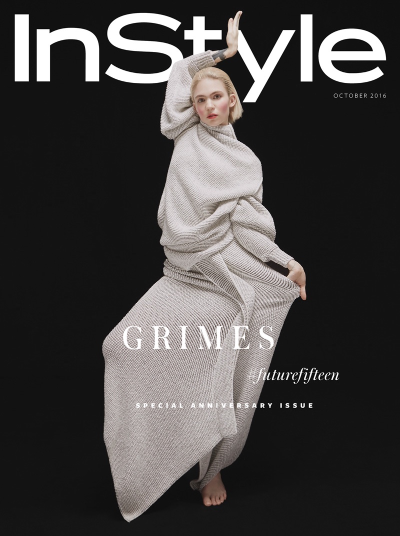 Grimes on InStyle UK 15th Anniversary October 2016 Cover