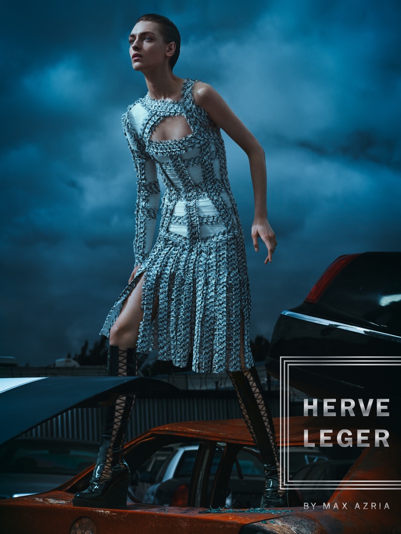 An image from Herve Leger's fall 2016 advertising campaign