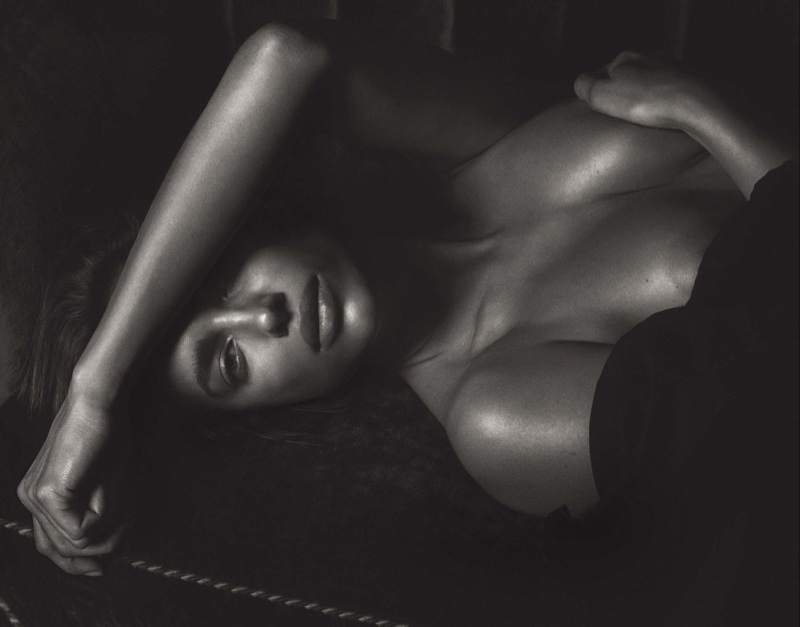 Photographed in black and white, Irina Shayk stuns in the steamy photo session