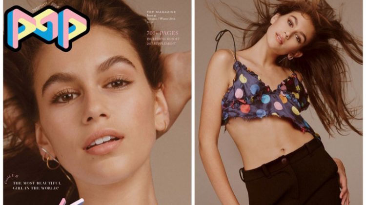 Kaia Gerber Turns Up the Glam for POP Magazine