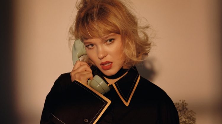 Lea Seydoux Poses in Charming Fall Looks for Dazed