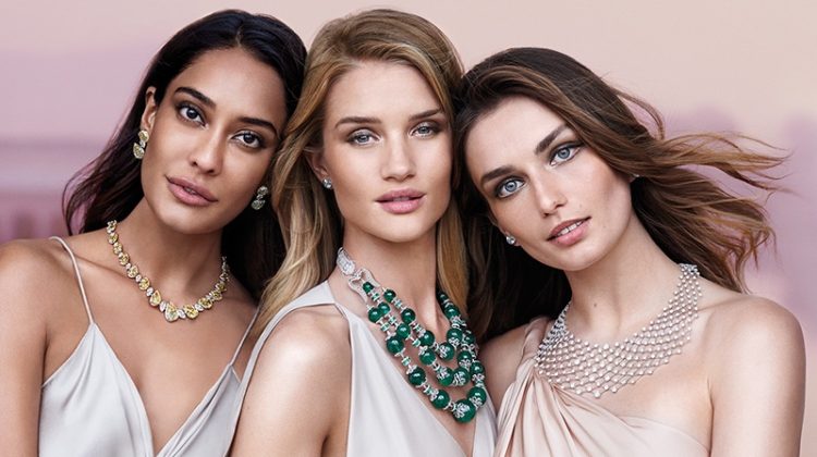 Rosie Huntington-Whiteley Sparkles in New Jewelry Ads