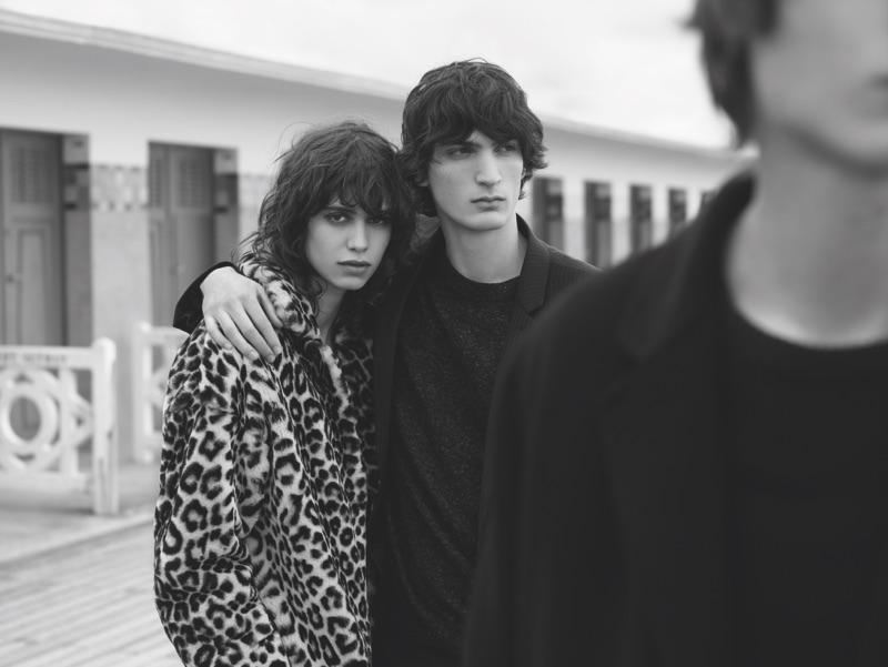 Mica Arganaraz and Luca Lemaire star in Sandro's fall-winter 2016 campaign