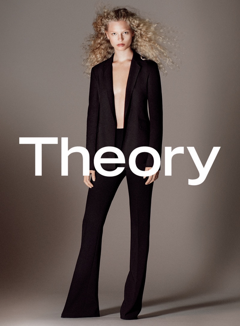 Fredrikke Sofie stars in Theory's fall-winter 2016 campaign