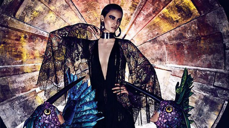 Mackenzie Hamilton Models Circus Style for FASHION