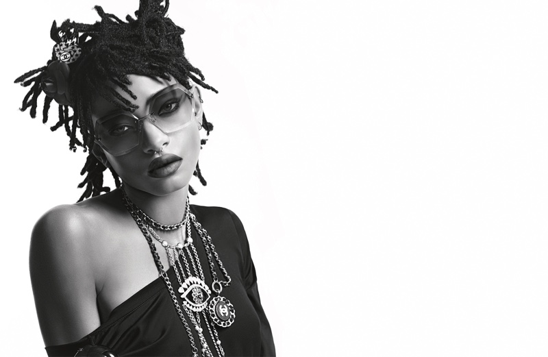 Willow Smith stars in her debut Chanel campaign for the brand's fall-winter 2016 eyewear campaign
