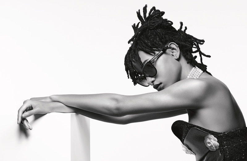 Karl Lagerfeld photographed Willow Smith for Chanel's fall eyewear campaign