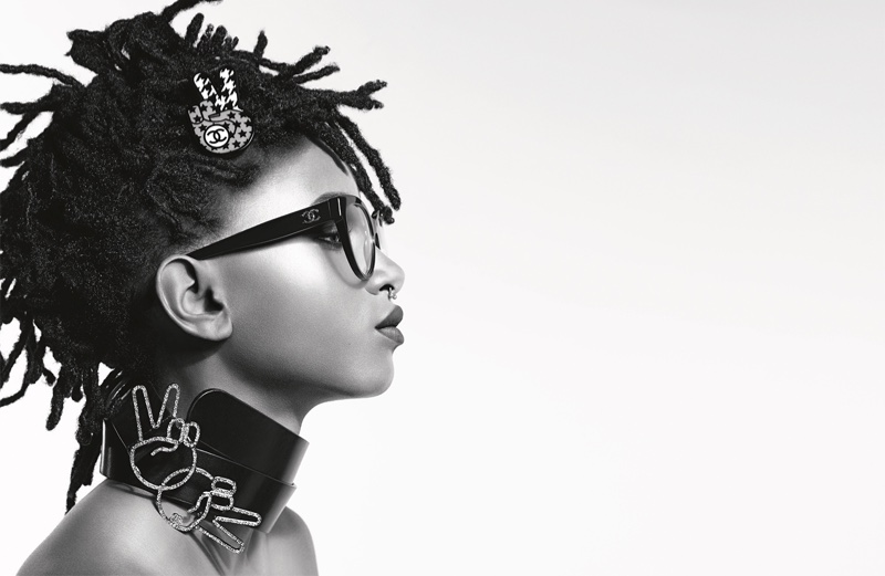 Willow Smith wears braids in Chanel Eyewear's fall 2016 advertising campaign