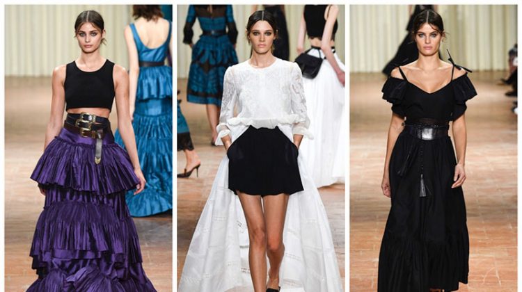 Alberta Ferretti Brings Romance with Edge for Spring ’17