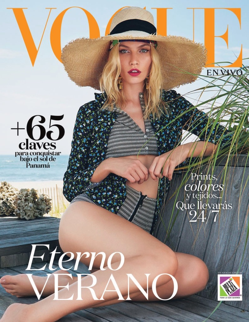 Aline Weber on Vogue Mexico en Vivo Summer 2016 Cover
