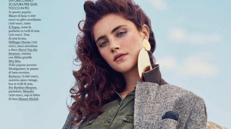 Anna Speckhart Embraces Outdoor Fashion in ELLE Italy