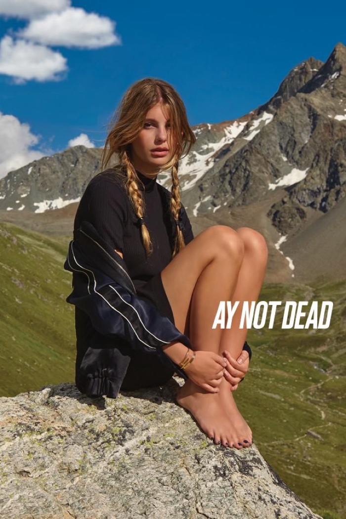 Camila Morrone stars in A.Y. Not Dead's spring-summer 2017 campaign
