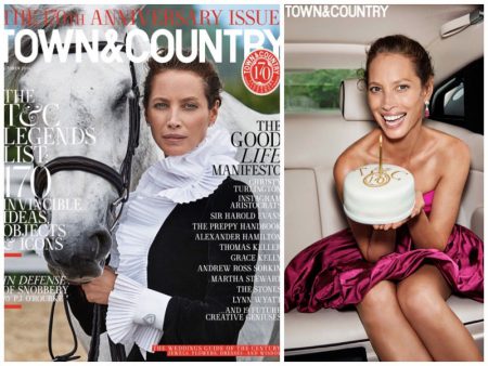Christy Turlington Graces Town & Country, Says She'll Never Get Plastic Surgery Christy Turlington Graces Town & Country, Says She'll Never Get Plastic Surgery