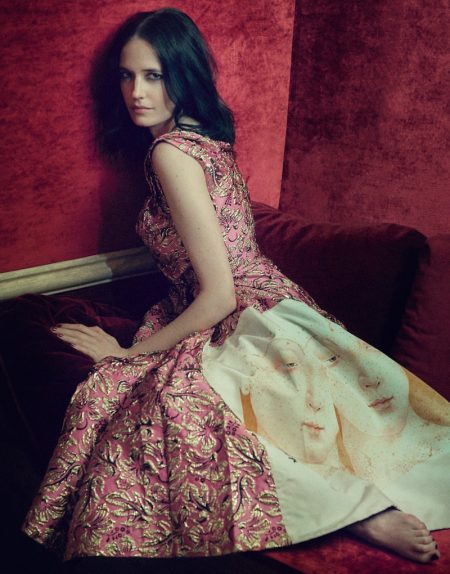 Eva Green Poses in the Most Luxurious Fashions for The Edit Eva Green Poses in the Most Luxurious Fashions for The Edit