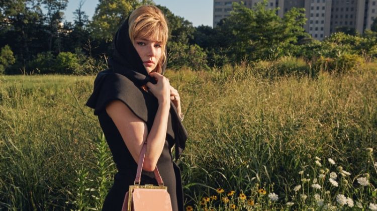 Haley Bennett Serves Retro Vibes in The Edit Cover Shoot
