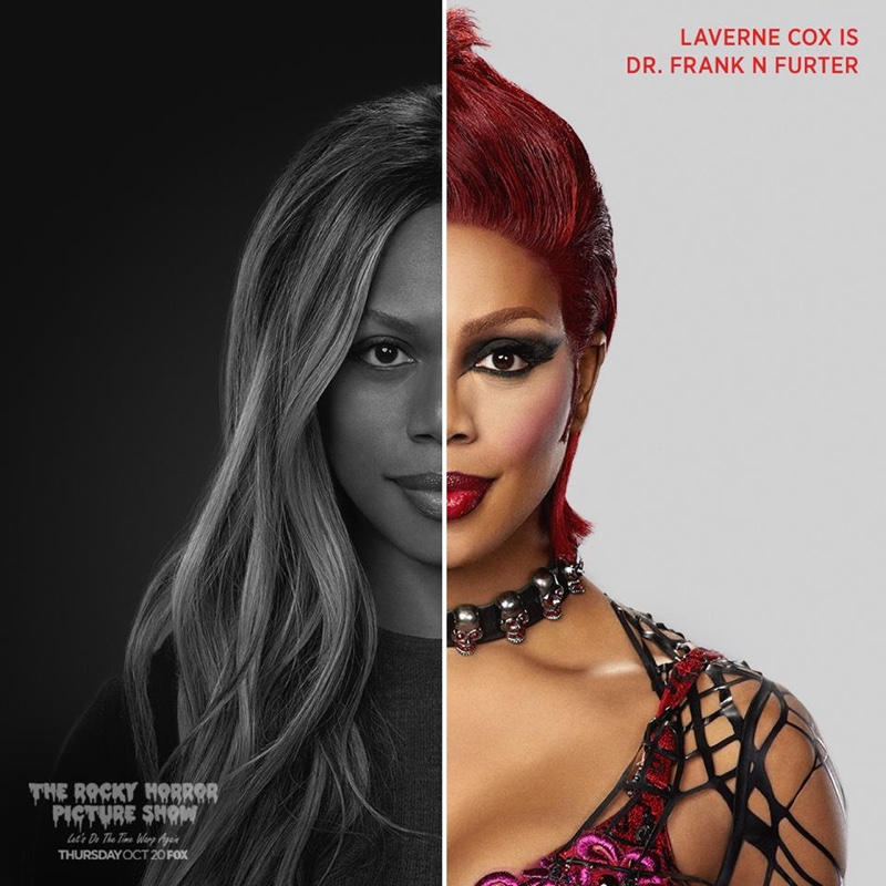 Laverne Cox transforms into Dr. Frank-N-Furter in FOX poster for The Rocky Horror Picture Show: Let's Time Warp Again