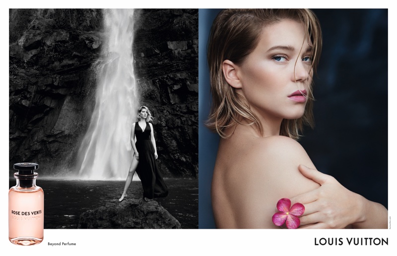 Lea Seydoux for Louis Vuitton Rose des Vents perfume campaign