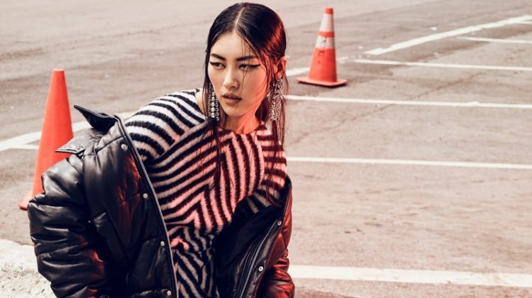 Liu Wen Models the Season's Must Have Jackets for The Edit