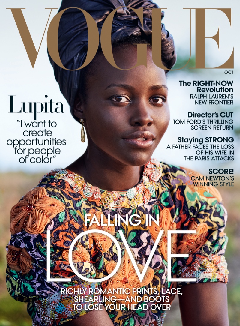 Lupita Nyong'o on Vogue Magazine October 2016 Cover