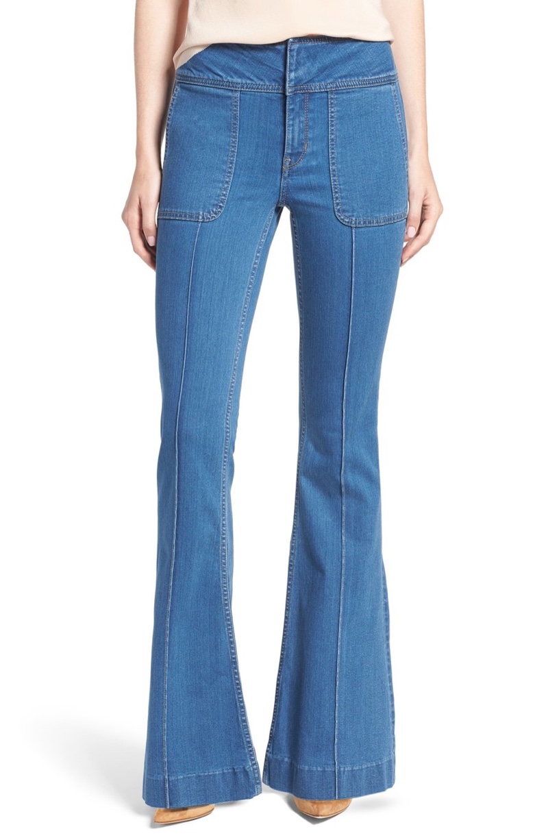 Olivia Palermo + Chelsea28 High Rise Flare Jeans