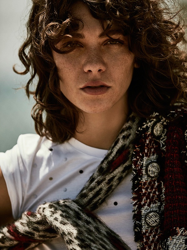 Steffy Argelich wears her signature curly hairstyle in the editoiral