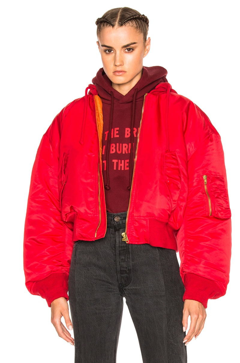 Vetements Bomber Jacket in Red