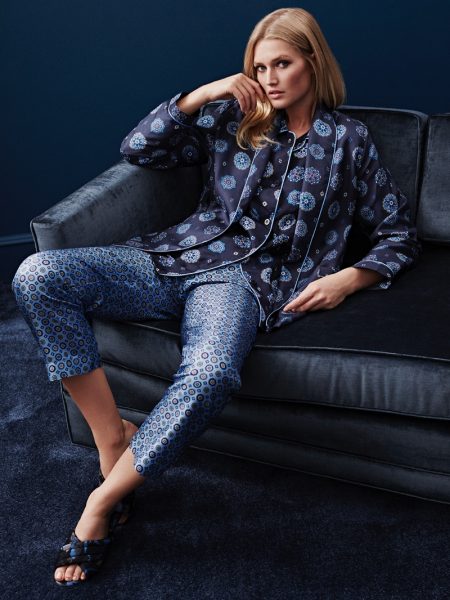 Toni Garrn Lounges in Style for Zara Home's Fall Collection