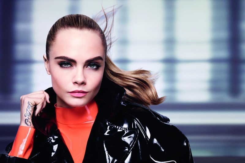 Model Cara Delevingne appears in her first campaign for Rimmel London