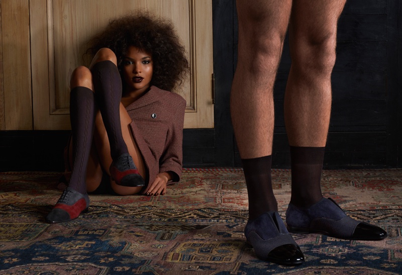 Lace-up oxfords are featured in Christian Louboutin's Woman on Top collection