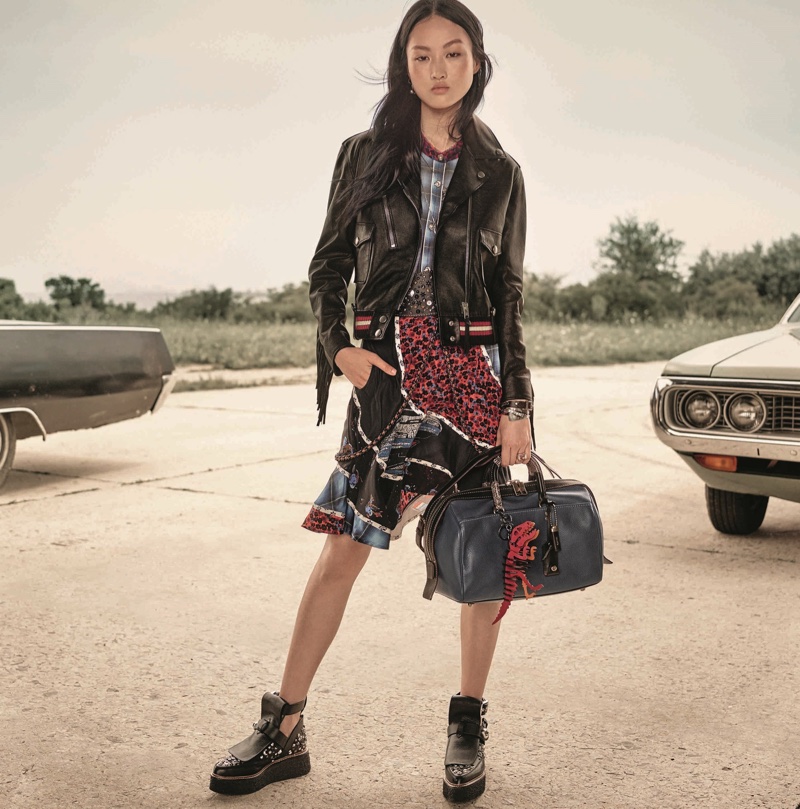 Jing Wen stars in Coach's resort 2017 campaign