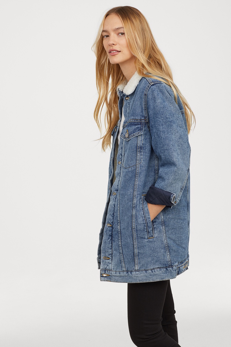 H&M Pile-Lined Denim Jacket $59.99