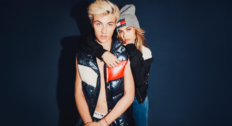 Lucky Blue Smith & Hailey Baldwin stars in Tommy Jeans' fall 2016 campaign