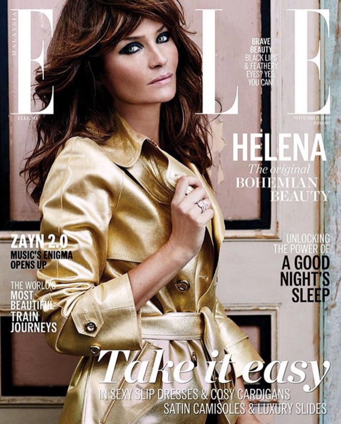 Helena Christensen on ELLE Malaysia November 2016 Cover