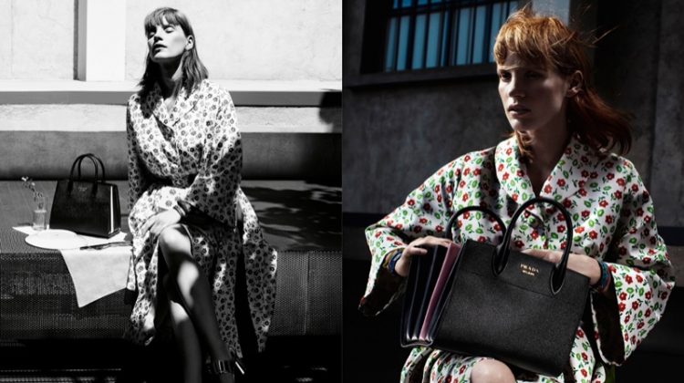 Jessica Chastain Poses in Milan for Prada’s Resort 2017 Campaign
