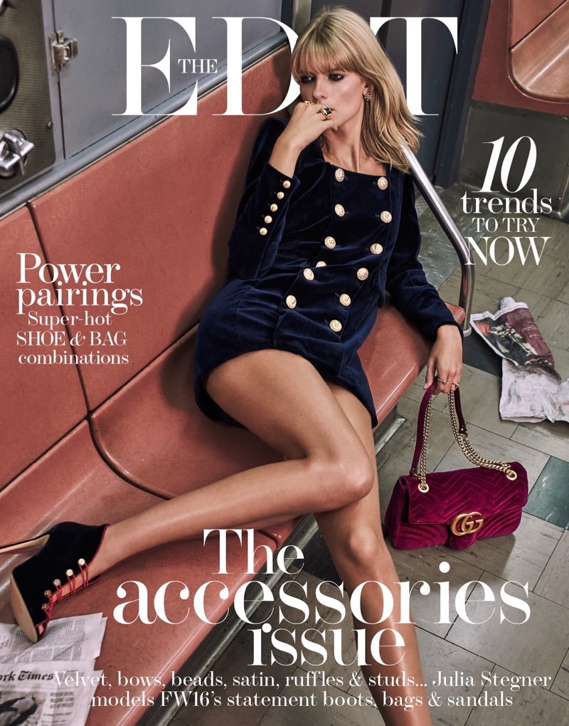 Julia Stegner on The Edit October 13th, 2016 Cover