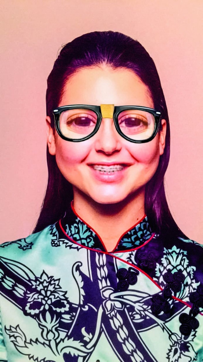 Kendall Jenner channels geeky teen in glasses with braces