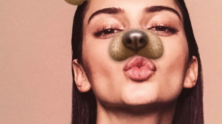 Kendall Jenner Has Fun with Snapchat Filters for Garage Magazine