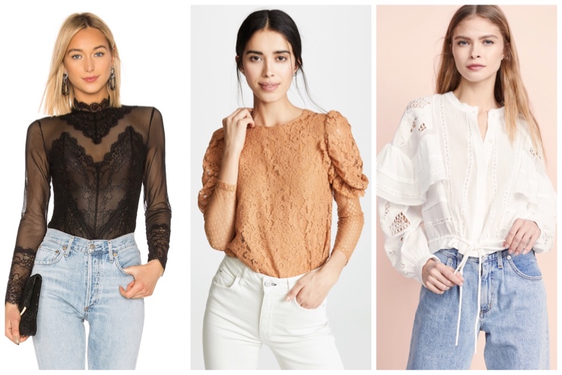 Discover the season's best lace tops