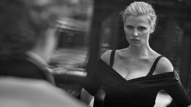 Lara Stone Gets Cinematic for Vogue Netherlands