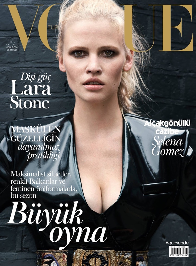 Lara Stone on Vogue Turkey October 2016 Cover