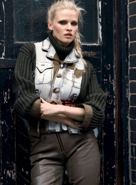 Lara Stone Wears Eclectic Style for Vogue Turkey
