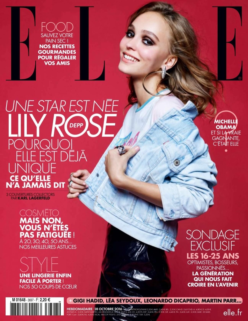 Lily-Rose Depp Poses in Casual Chic Looks for ELLE France