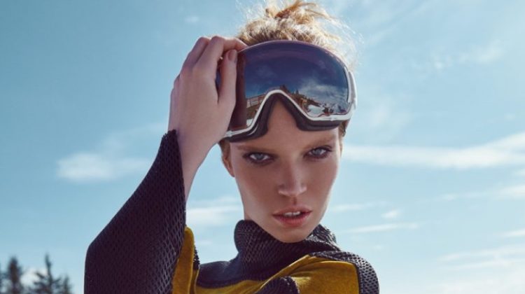 Luisa Bianchin Hits the Slopes in Style for Harper’s Bazaar Czech