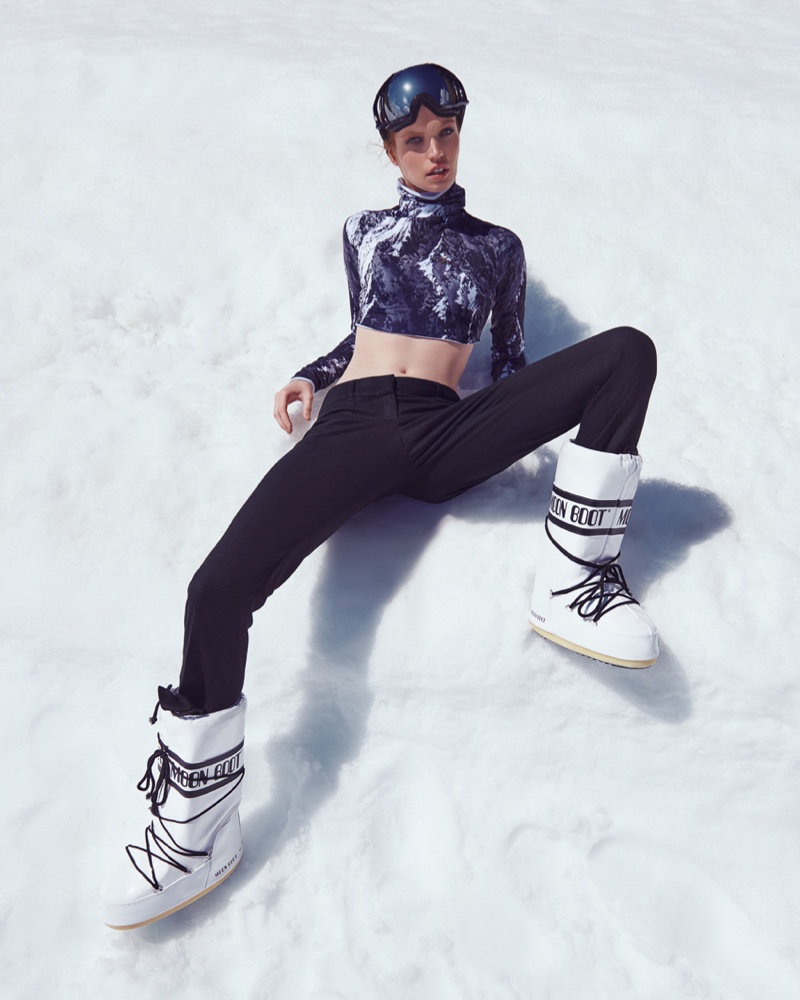 Luisa Bianchin Hits the Slopes in Style for Harper's Bazaar Czech ...